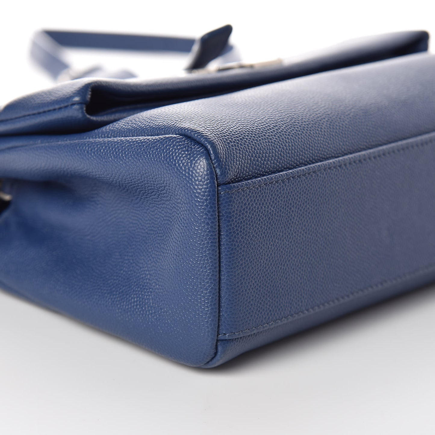 Grain De Poudre Small West Hollywood Monogram Fold-Over Bag Denim