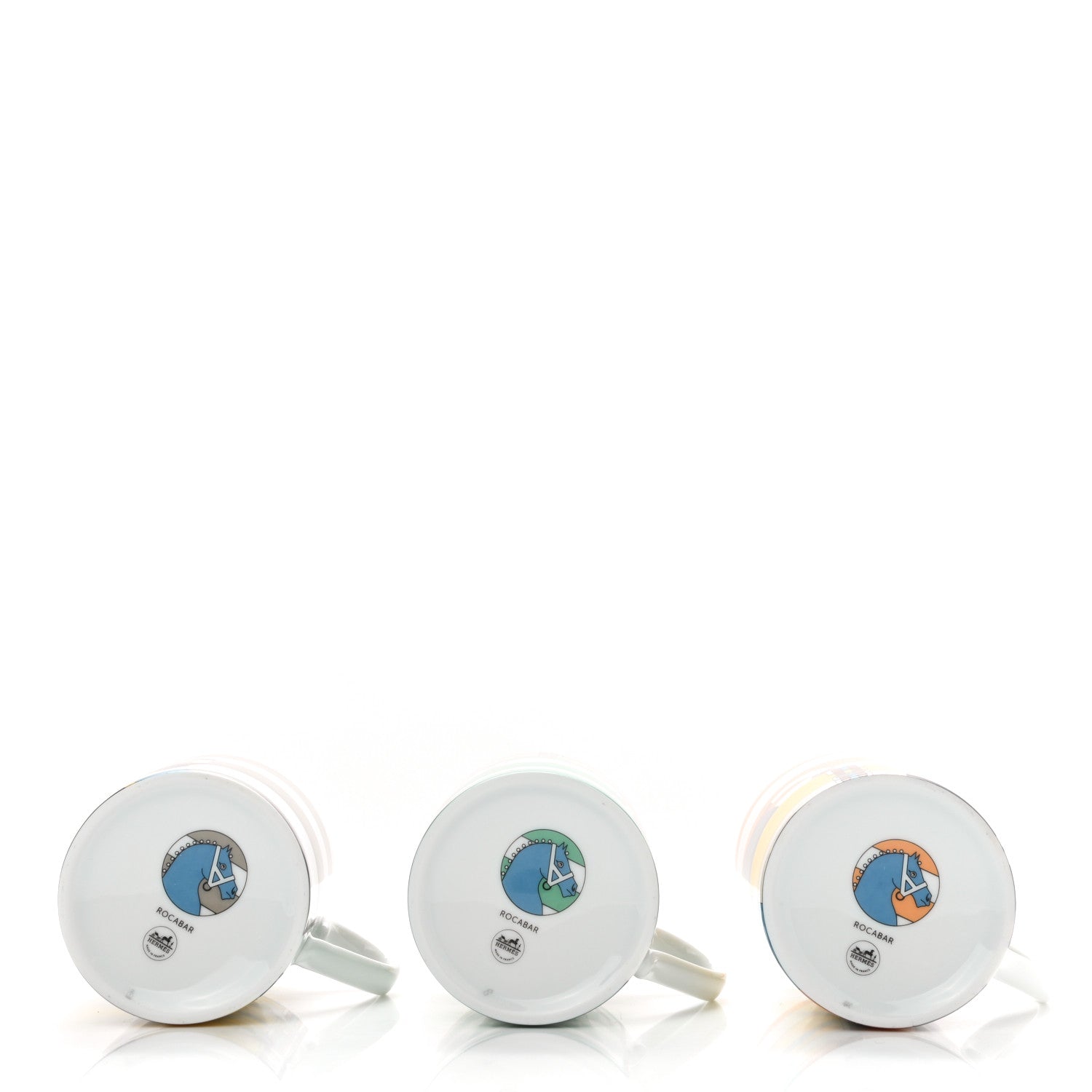 Hermes Porcelain Rocabar Mug Set of 3 5 of 10