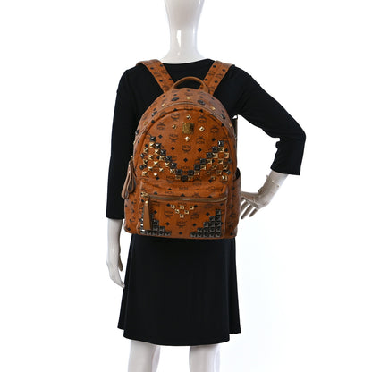 MCM Visetos Studded Medium Stark M Backpack Cognac 2 of 8