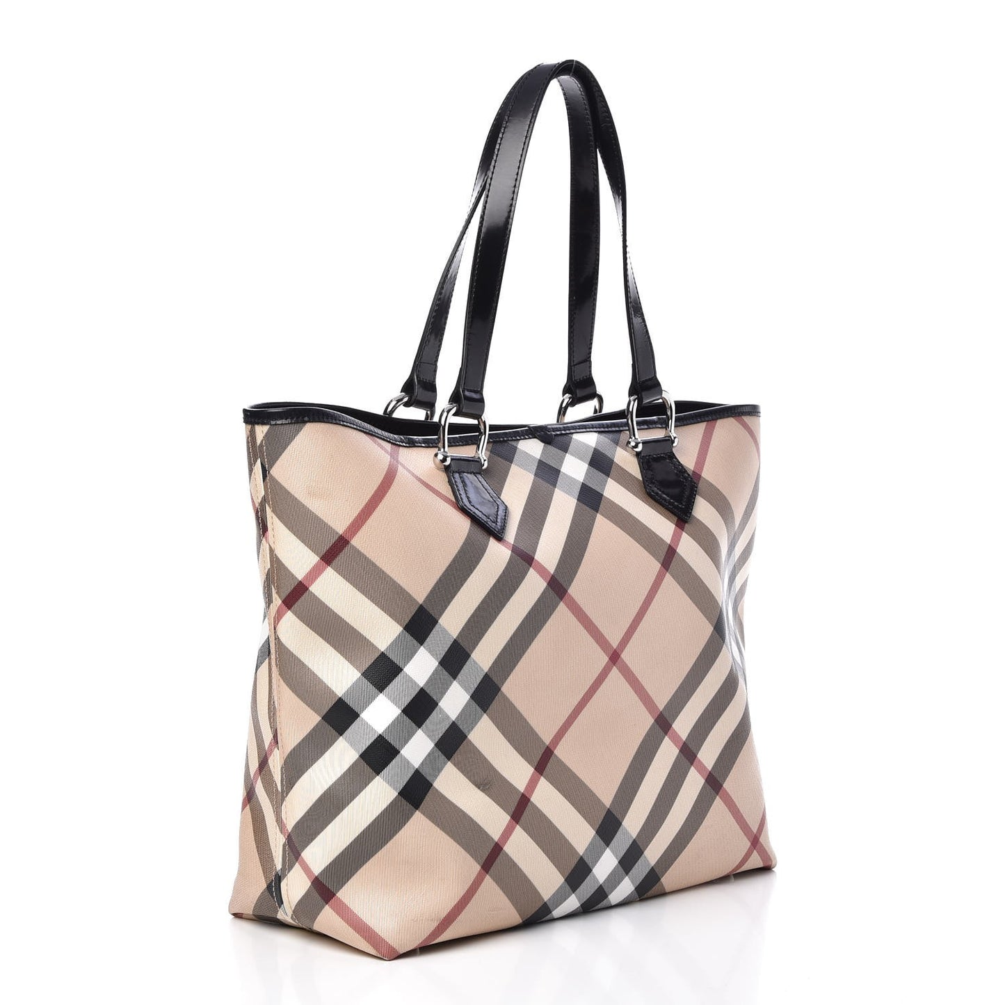Nova Check Large Nickie Tote Black