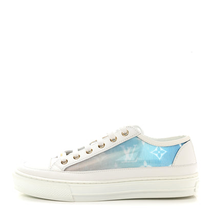 Louis Vuitton Technical Fabric Calfskin Monogram Stellar Sneakers 36 Blue 1 of 8