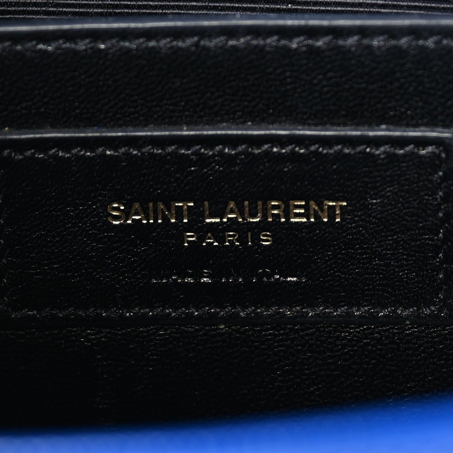 Saint Laurent Grain De Poudre Small Classic Monogram Kate Satchel Royal Blue 5 of 8