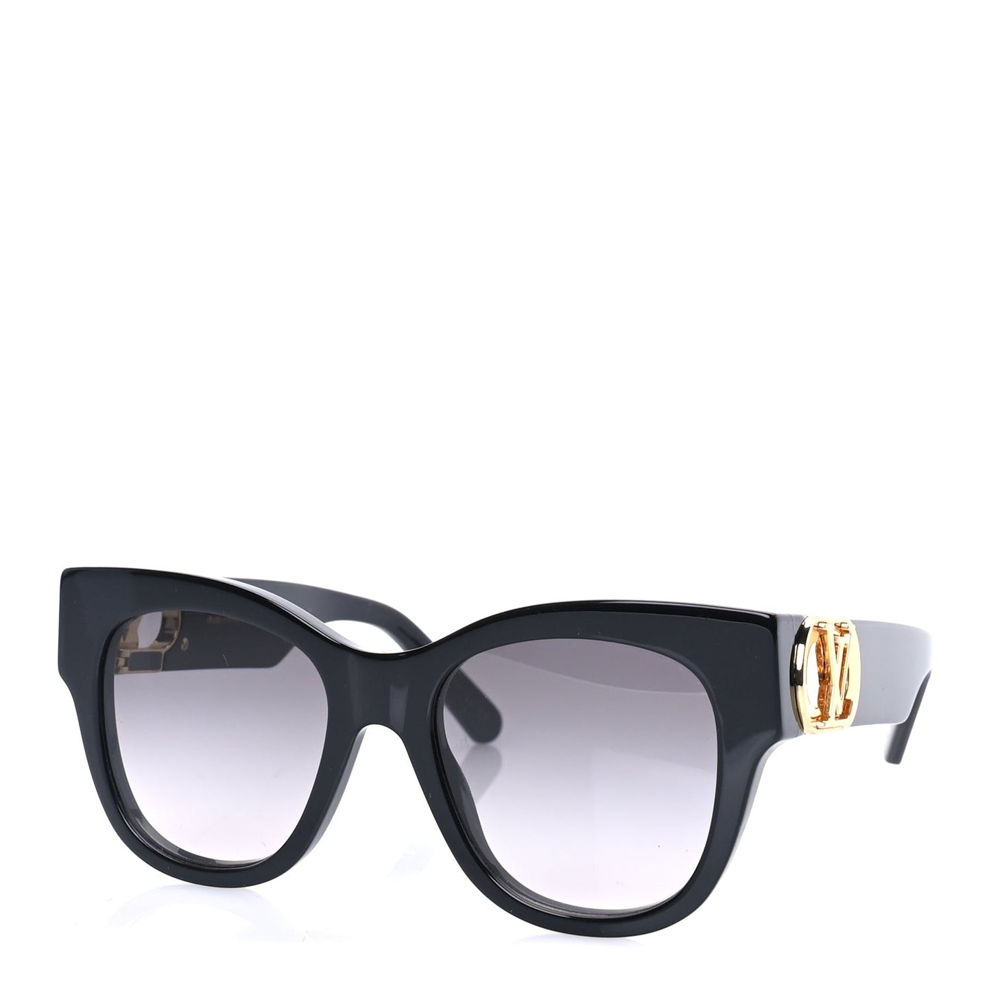 Acetate LV Link Square Sunglasses Z1478W  Black