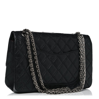 Chanel Aged Calfskin Space Charms 2.55 Reissue 225 Flap Black 2 of 17