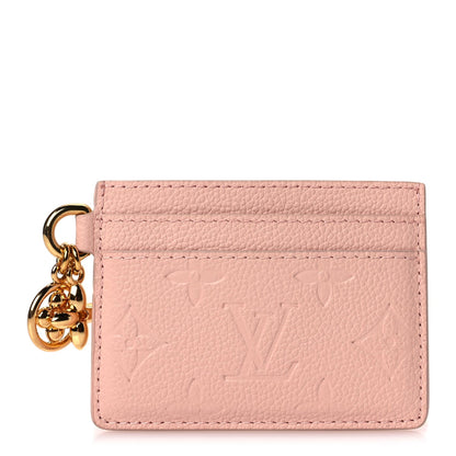 Louis Vuitton Empreinte Monogram LV Charms Card Holder Pink Opale 1 of 6