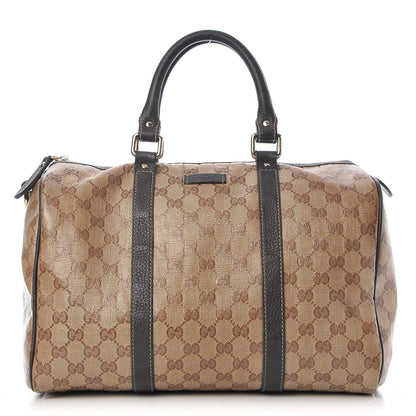 Gucci Crystal Monogram Medium Joy Boston Dark Brown 1 of 7