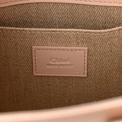 Chloe Calfskin Small Woody Tote Cement Pink 6 of 10