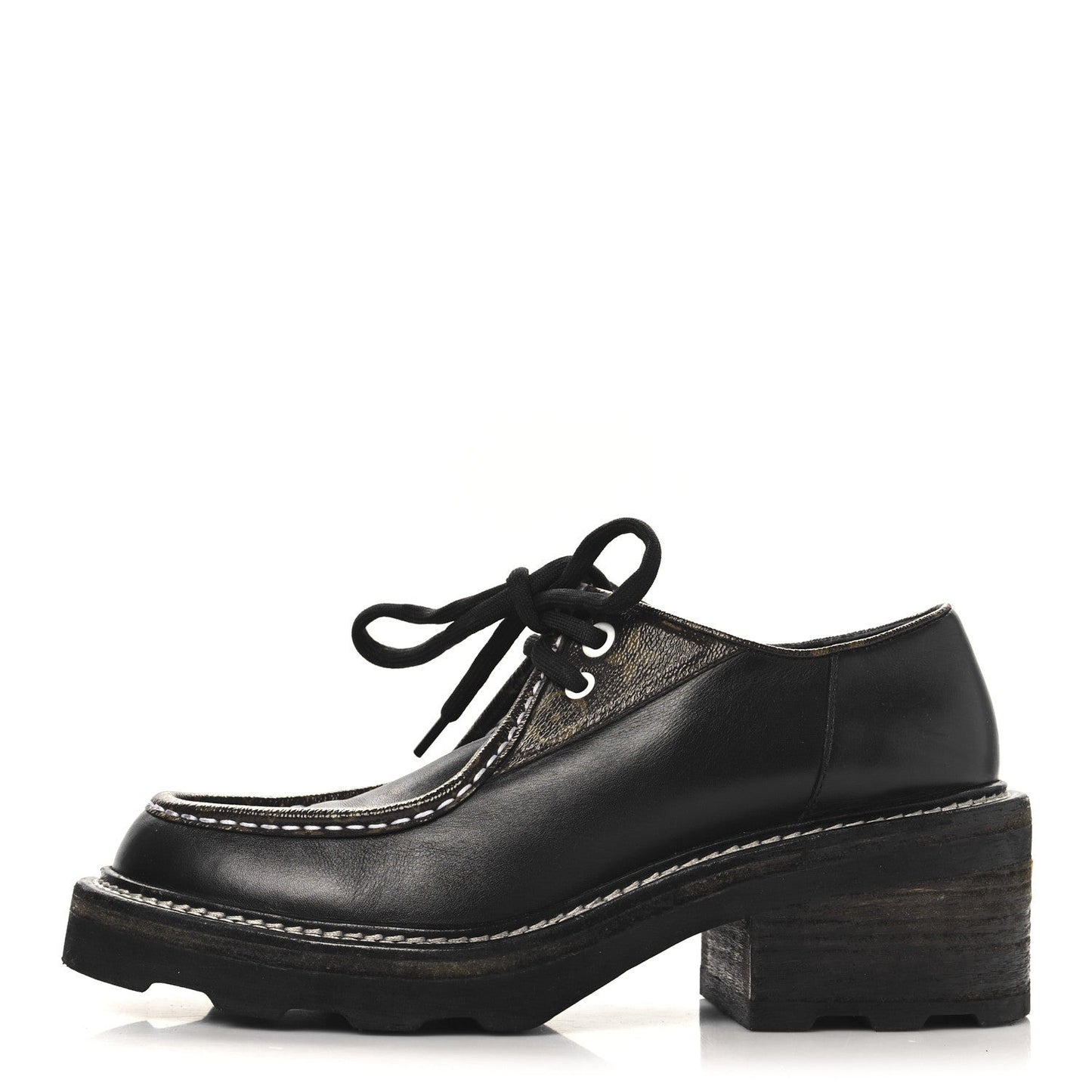 Monogram Calfskin Beaubourg Platform Derby Shoes Brown