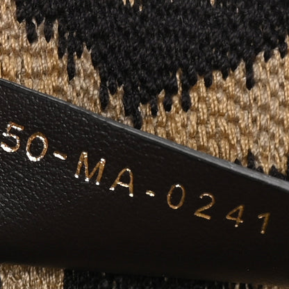 Christian Dior Canvas Mizza Embroidered Medium Leopard Book Tote Beige 7 of 10