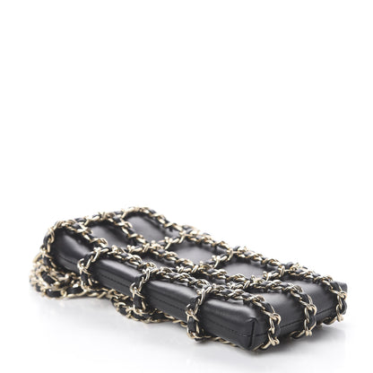 Chanel Lambskin Tech Me Out Clutch With Chain Black 3 of 7