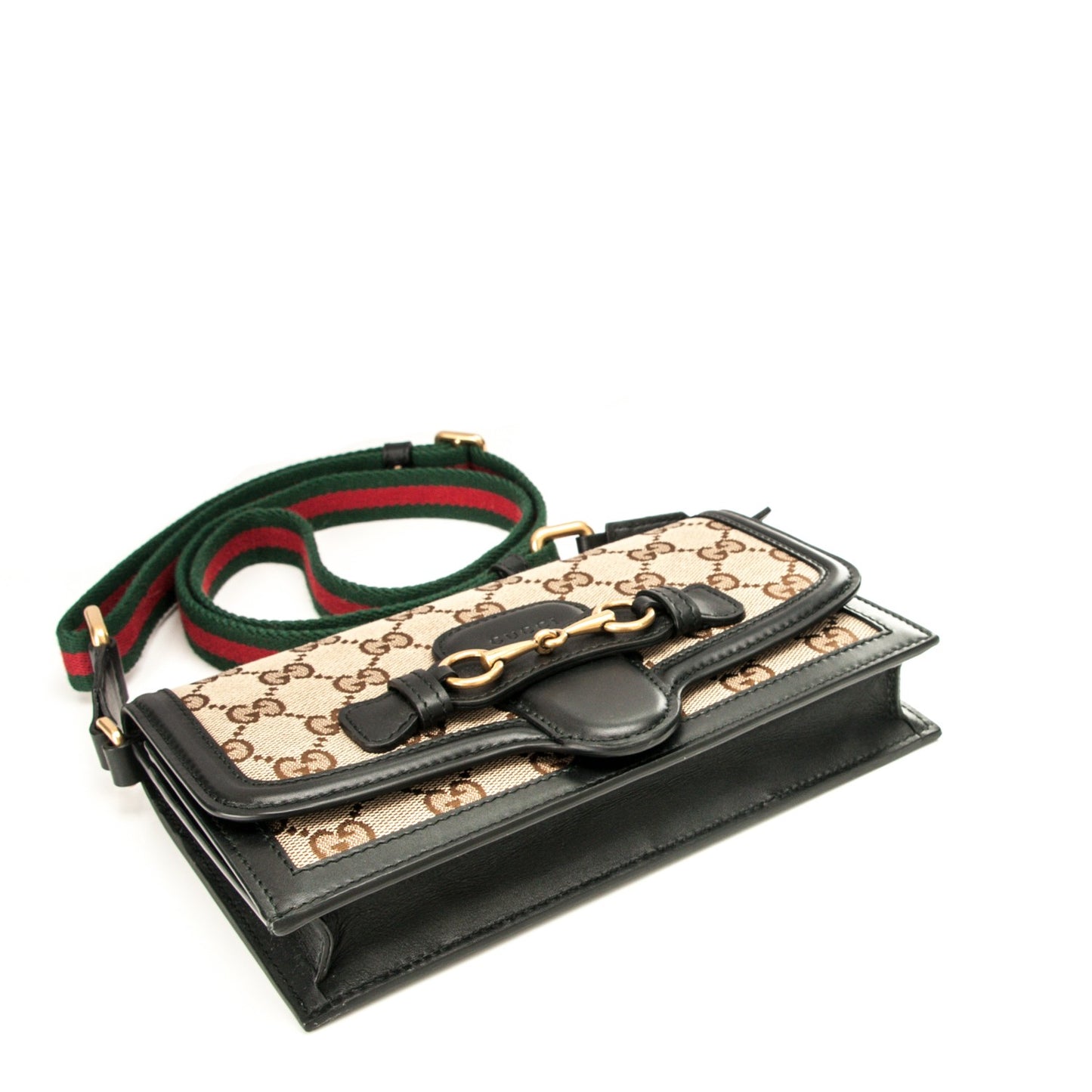 Monogram Lady Web Convertible Wallet Black