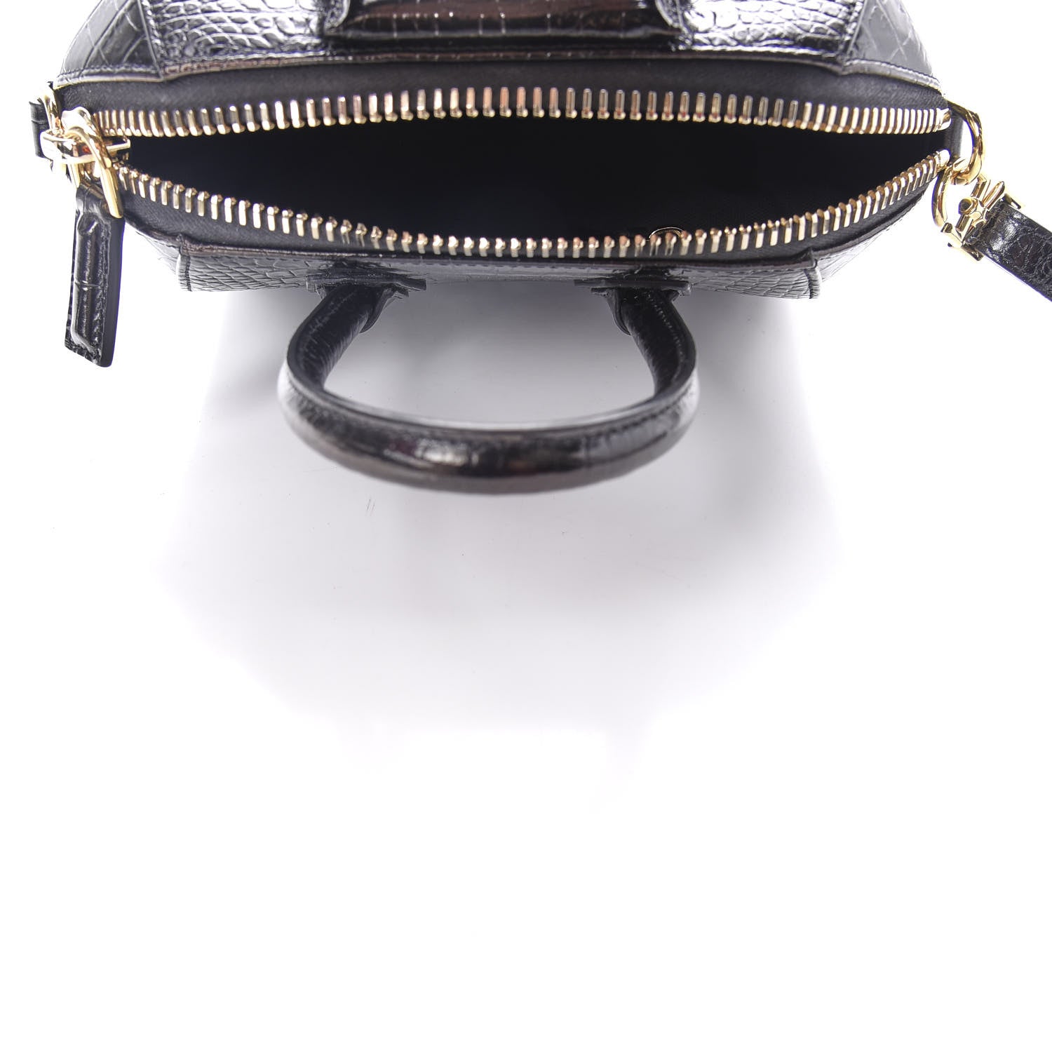 Givenchy Calfskin Crocodile Embossed Mini Antigona Black 5 of 10