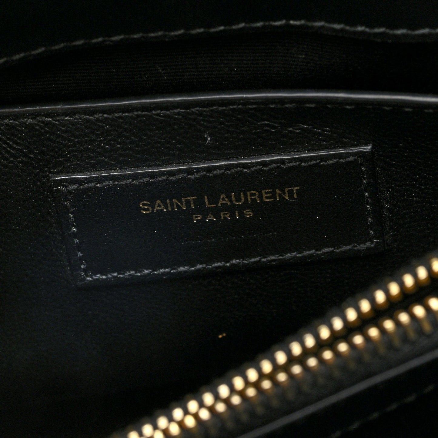 Calfskin Y Quilted Monogram Small Loulou Chain Satchel Black