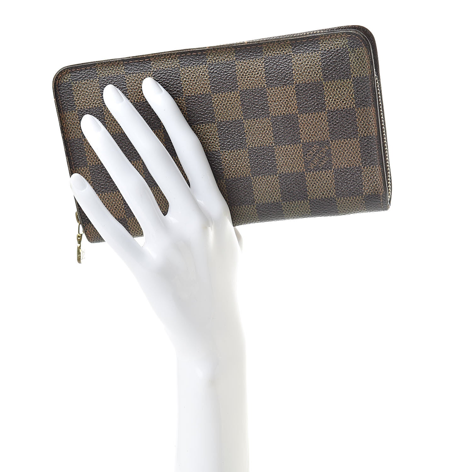 Louis Vuitton Damier Ebene Porte-Monnaie Zippy Wallet 2 of 16