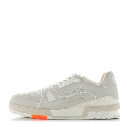Louis Vuitton Calfskin Mens LV Trainer Sneakers 8 White 1 of 9