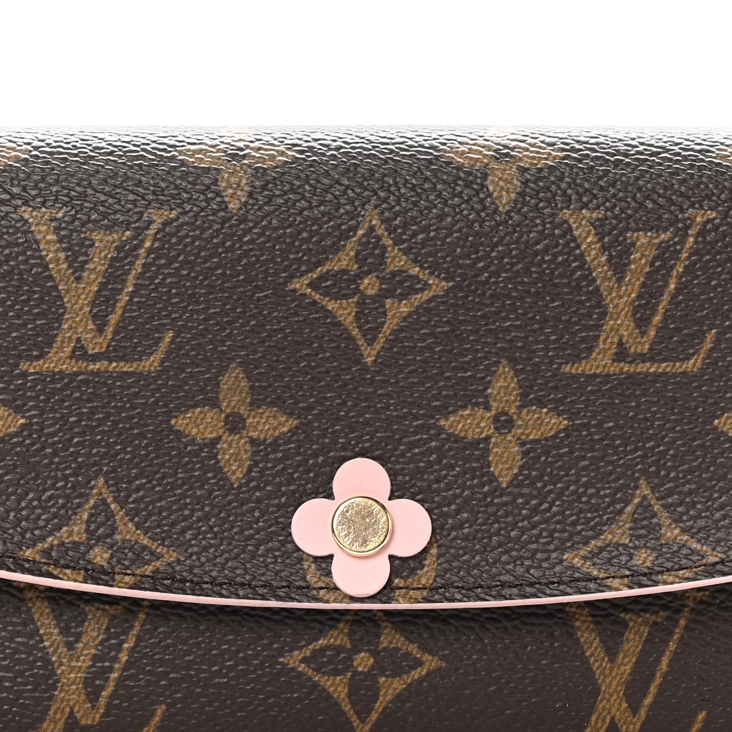 Monogram Bloom Flower Emilie Wallet Fuchsia