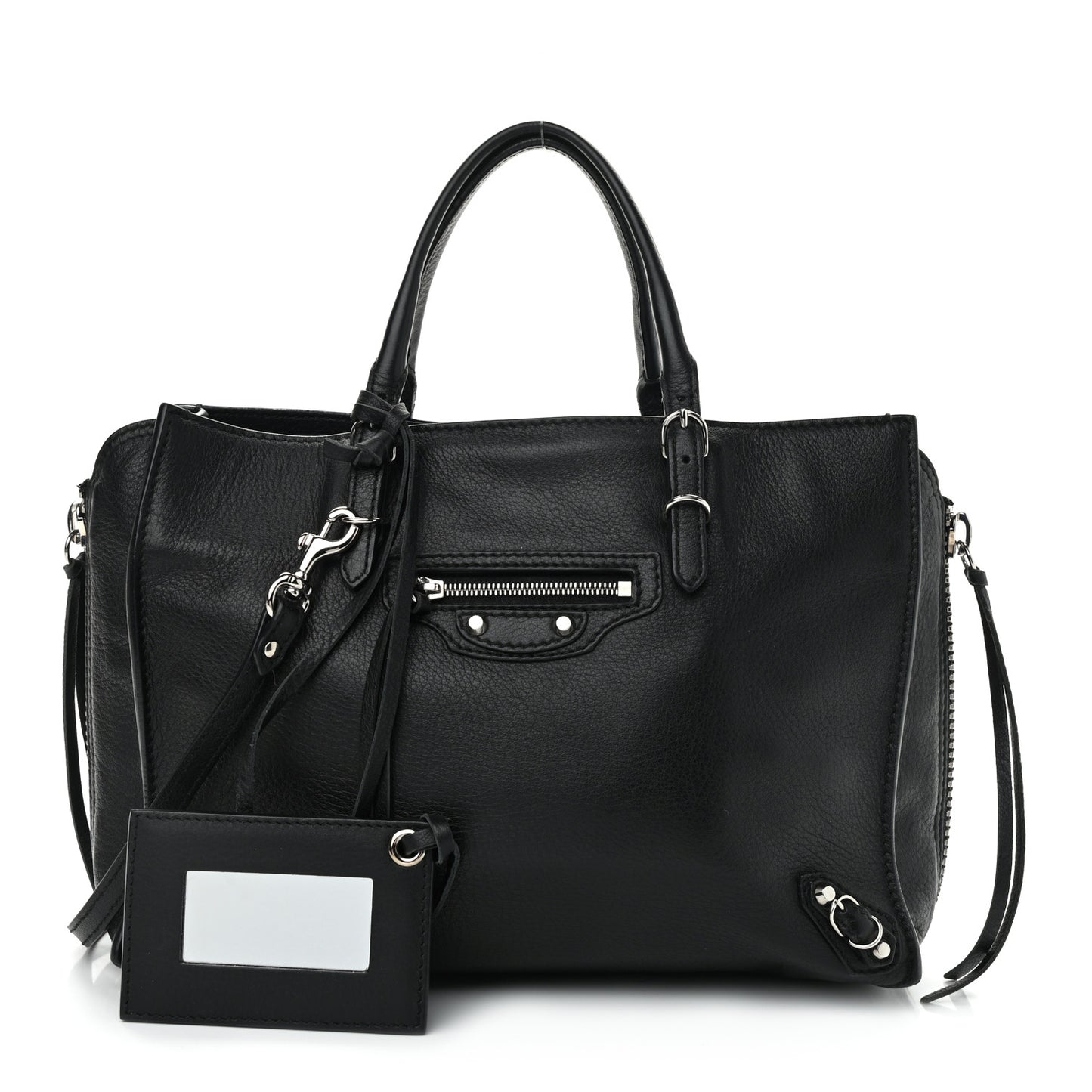 Veau Papier A6 Zip Around Tote Black