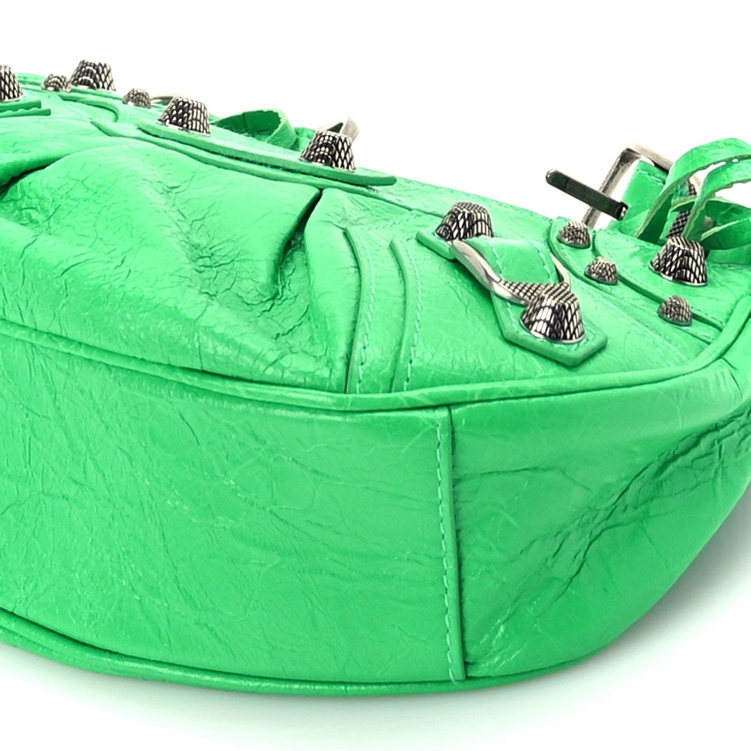 Balenciaga Agneau Arena Le Cagole Shoulder Bag XS Vivid Green 7 of 8