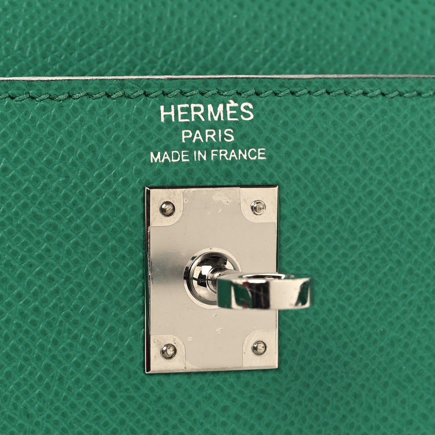 Hermes Epsom Kelly Sellier 25 Vert Jade 6 of 11