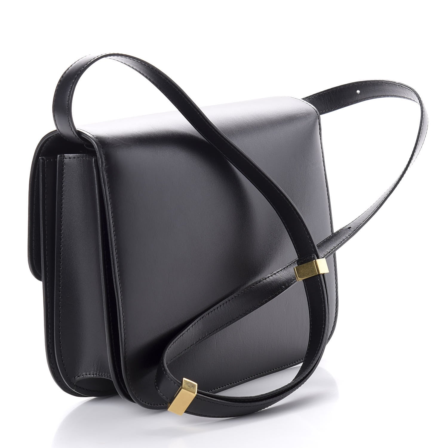 Celine Box Calfskin Medium Classic Box Flap Bag Black 3 of 8
