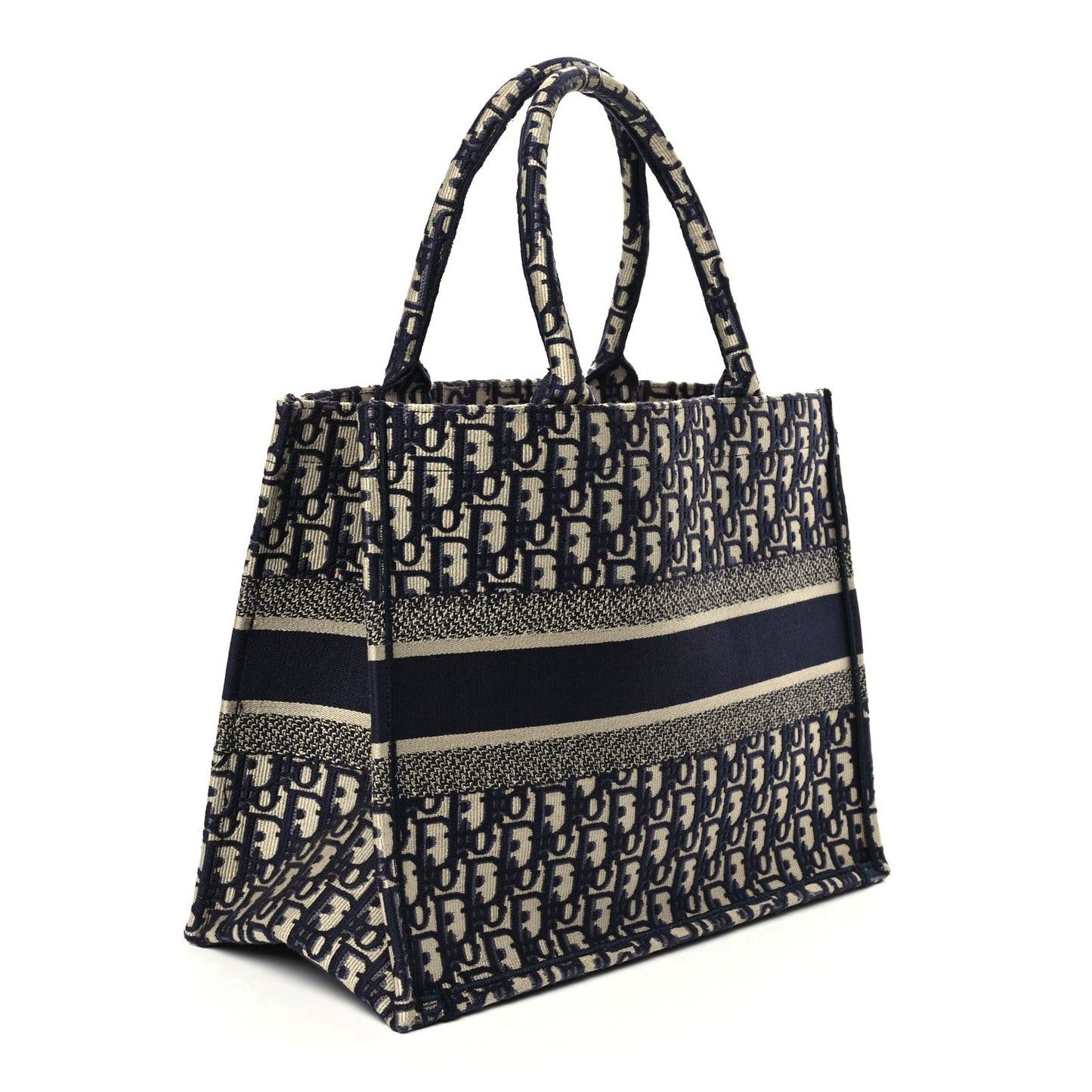 Oblique Medium Book Tote Blue Multicolor