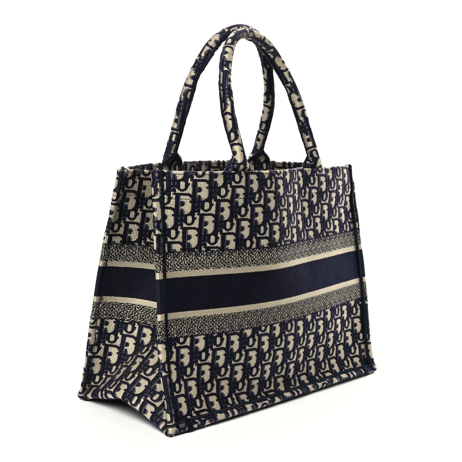 Christian Dior Oblique Medium Book Tote Blue Multicolor 2 of 9