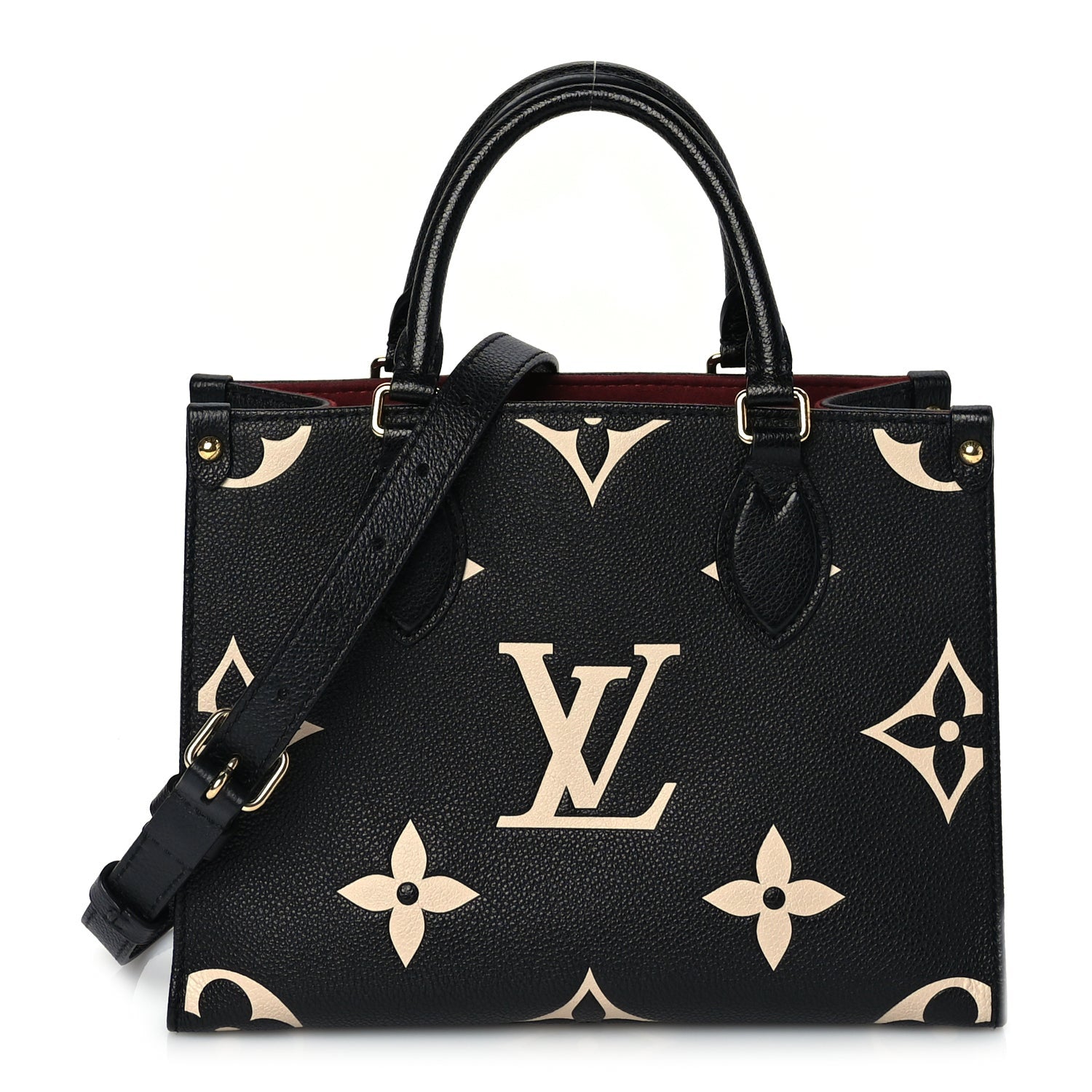 Louis Vuitton Empreinte Monogram Giant Onthego PM Black Beige 2 of 9
