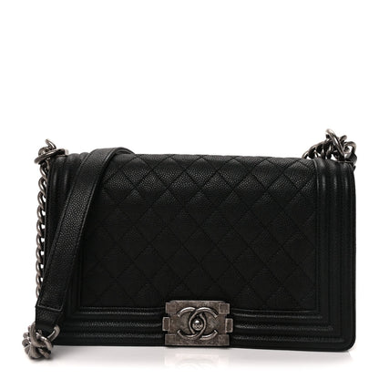 Chanel Caviar Quilted Medium Boy Flap  Black 1 of 8