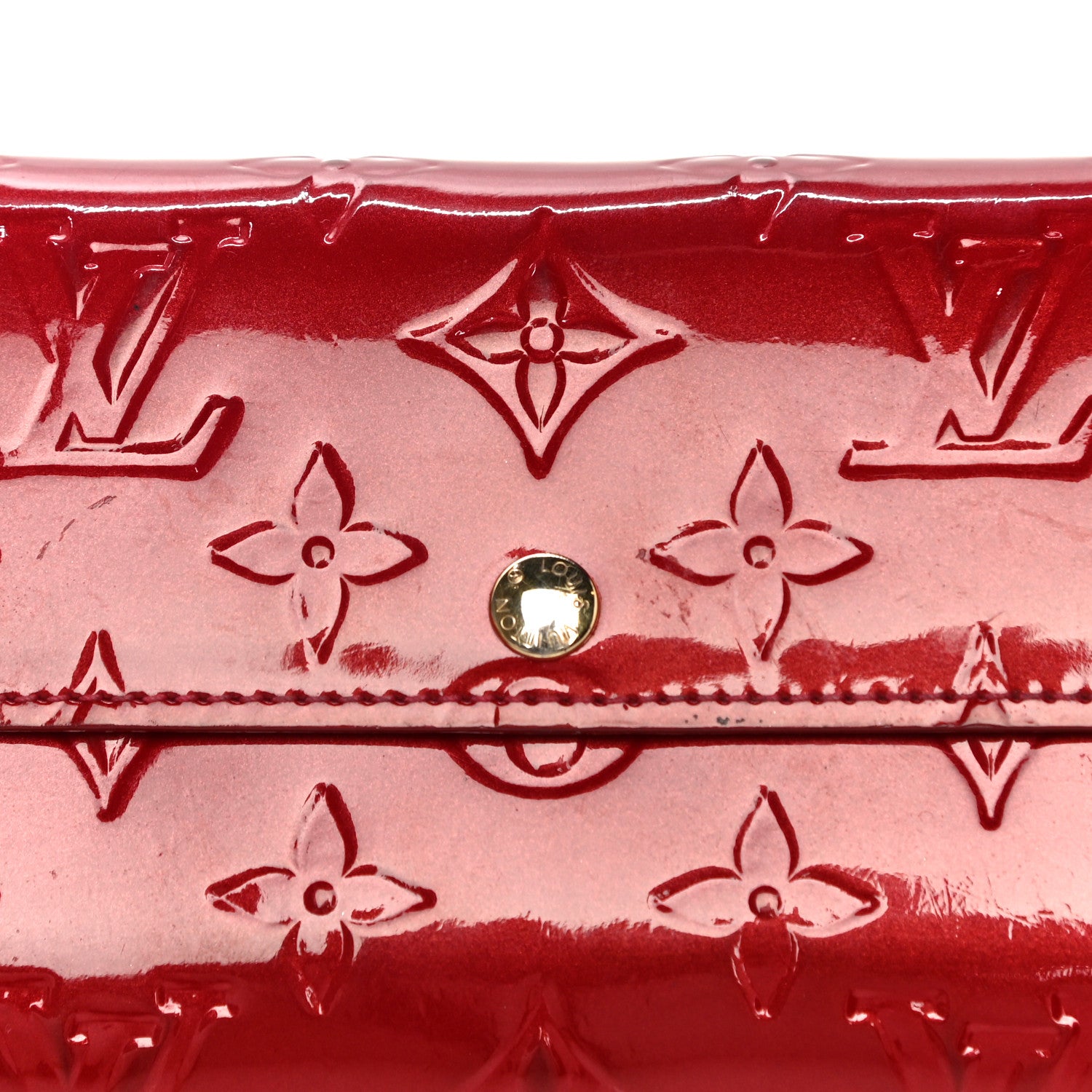 Louis Vuitton Vernis Sarah Wallet Pomme D'Amour 26 of 26