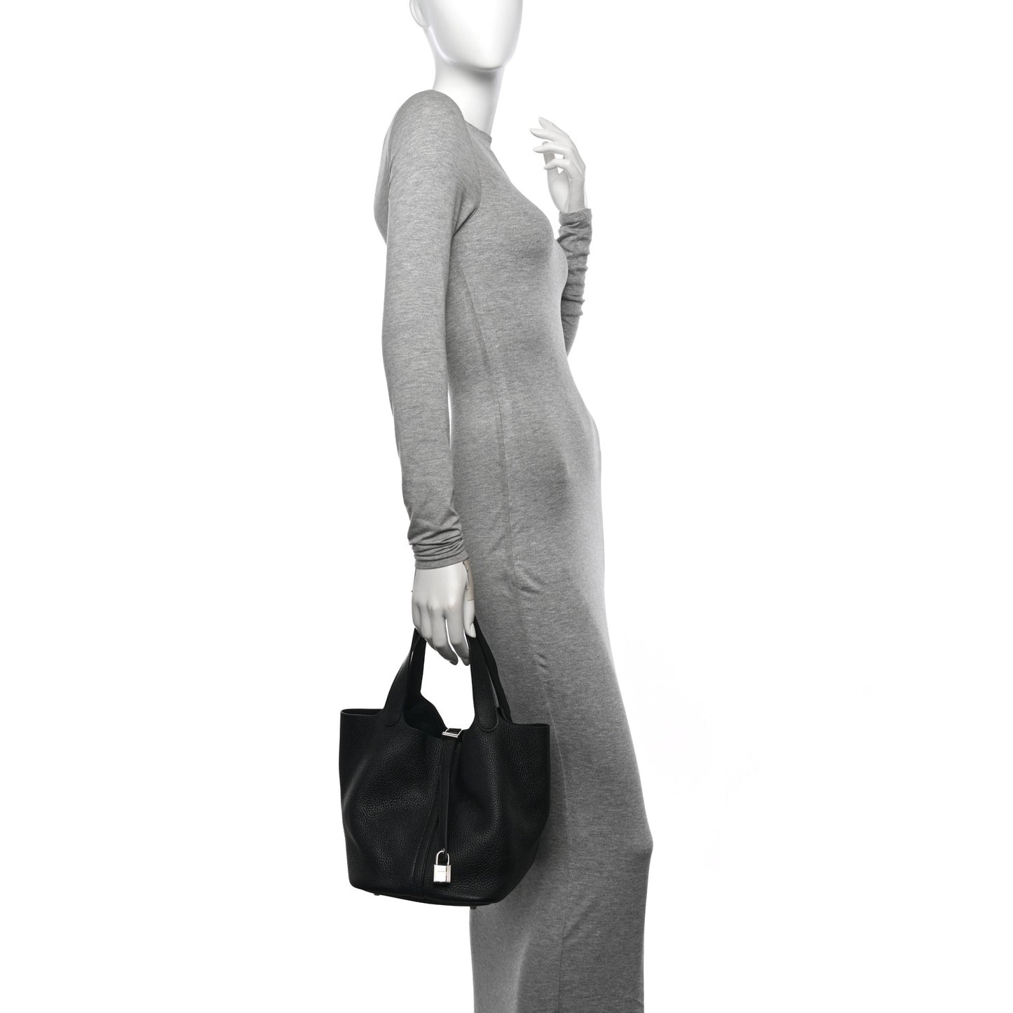 Taurillon Clemence Picotin Lock 22 MM Black