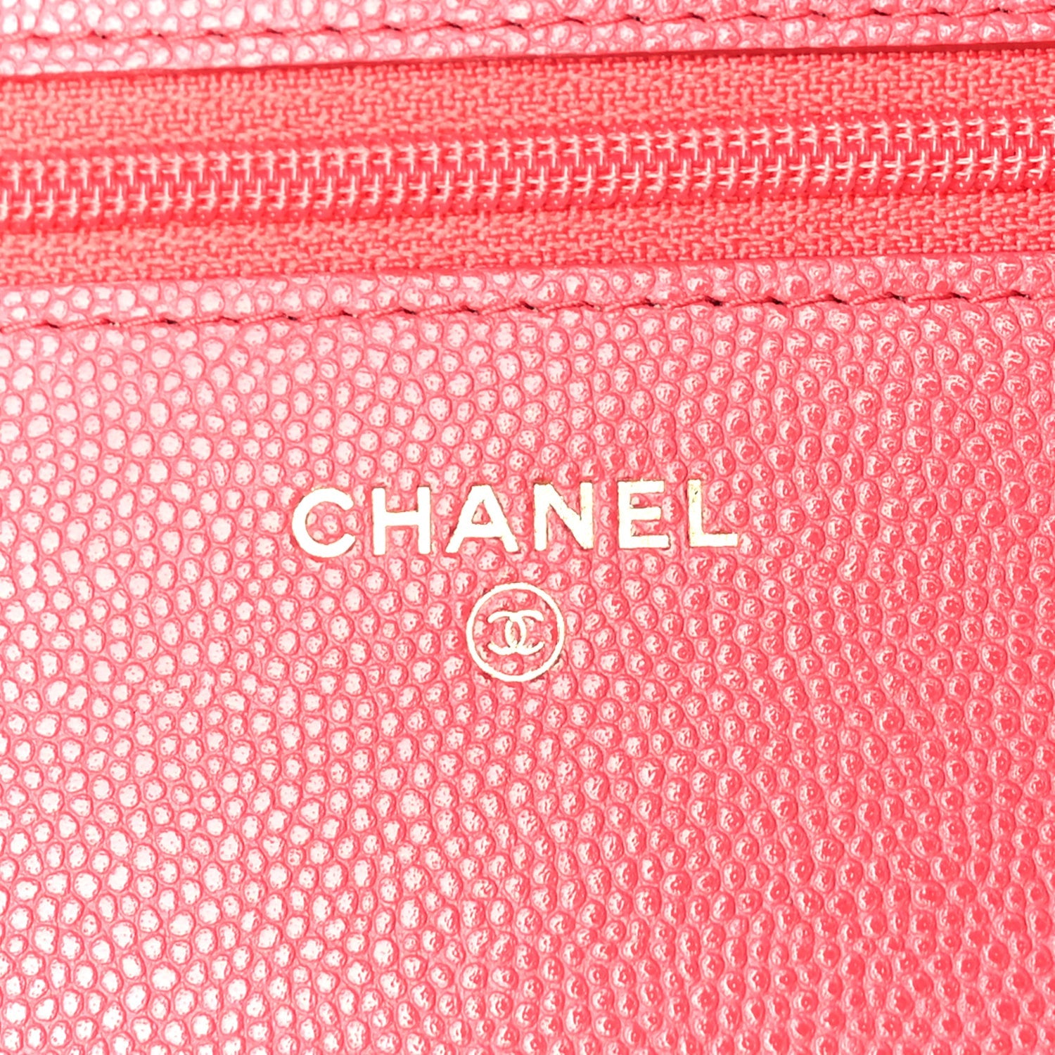 Chanel Caviar Quilted Wallet on Chain WOC  Pink 6 of 10
