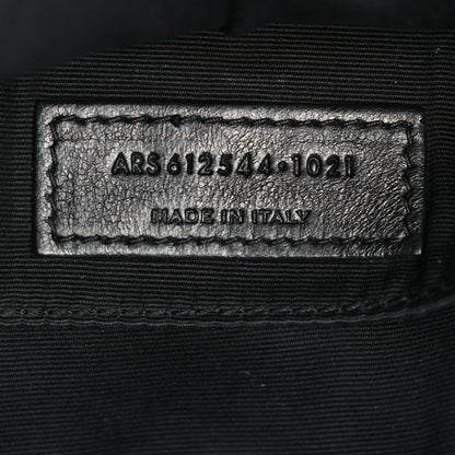 Saint Laurent Calfskin Matelasse Monogram Monochrome Lou Camera Bag Black 5 of 9