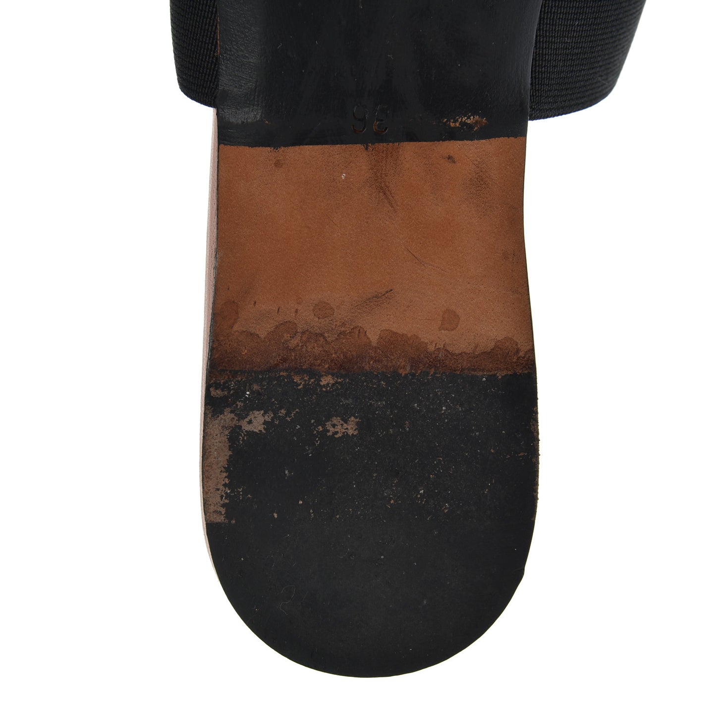 Calfskin Bedford Logo Mule Slides 36 Pink