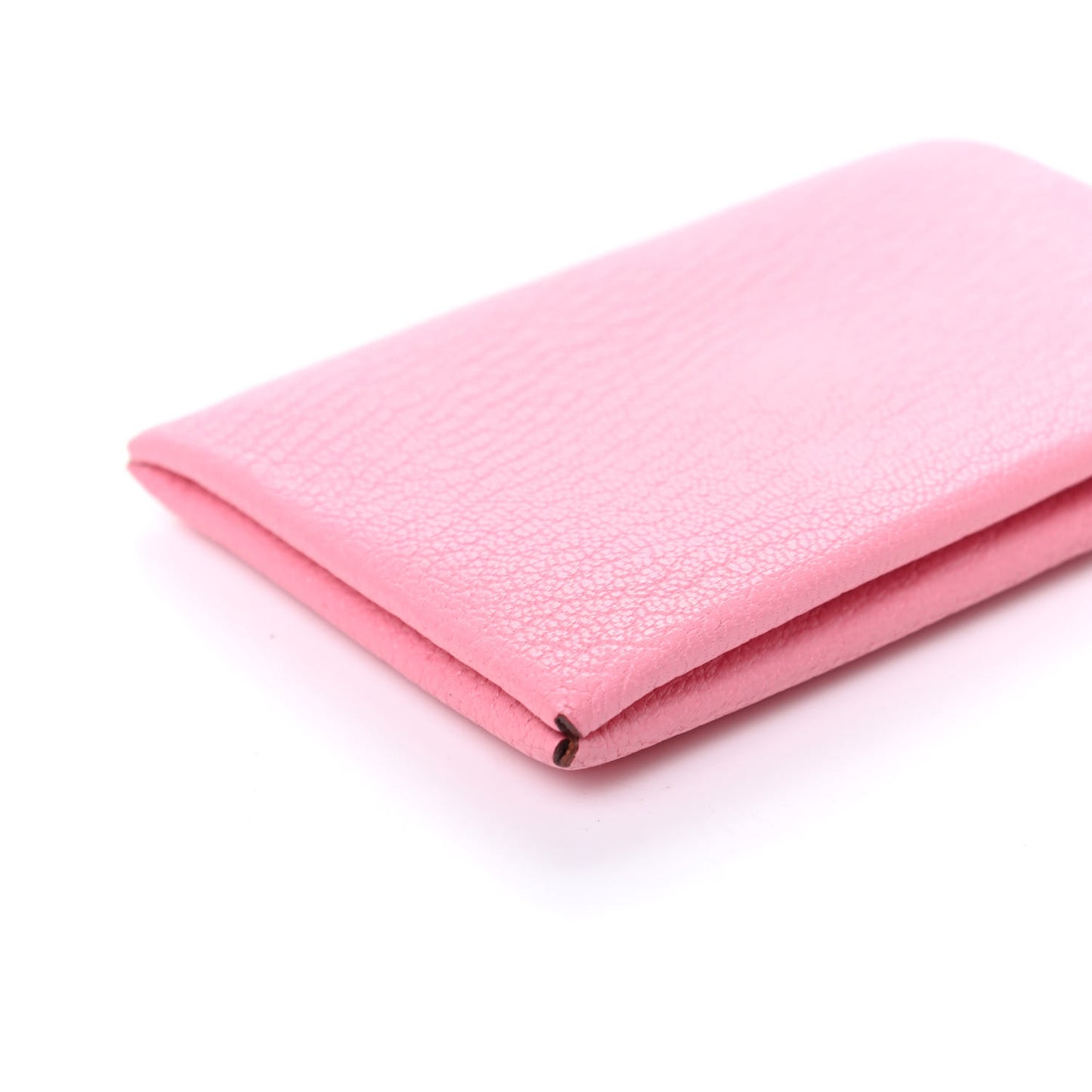 Chevre Verso Calvi Card Case Rose Confetti Brique