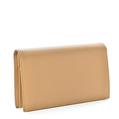 Chanel Caviar Timeless CC Yen Wallet Beige Clair 3 of 12