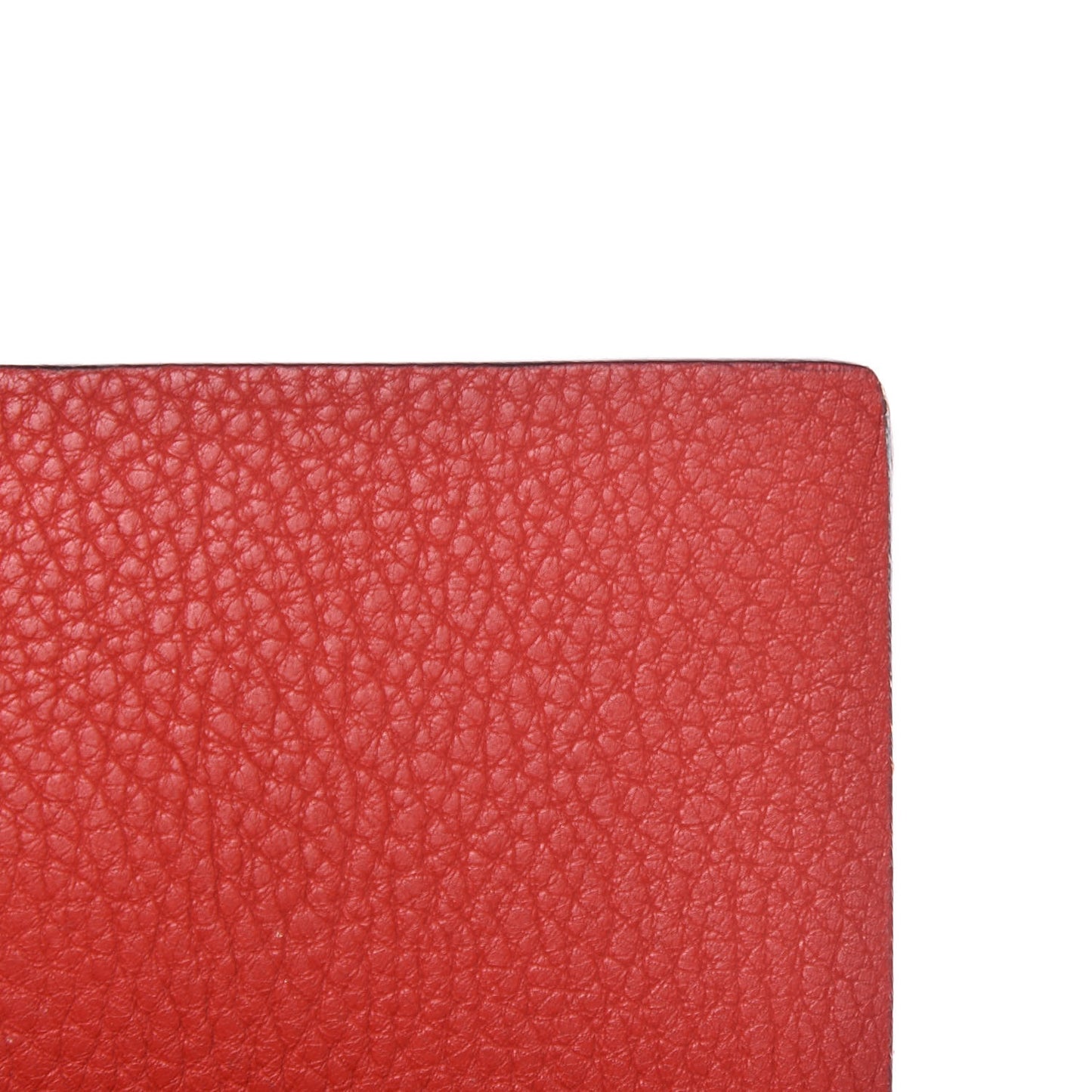 Grained Lambskin Drew Shoulder Bag Plaid Red