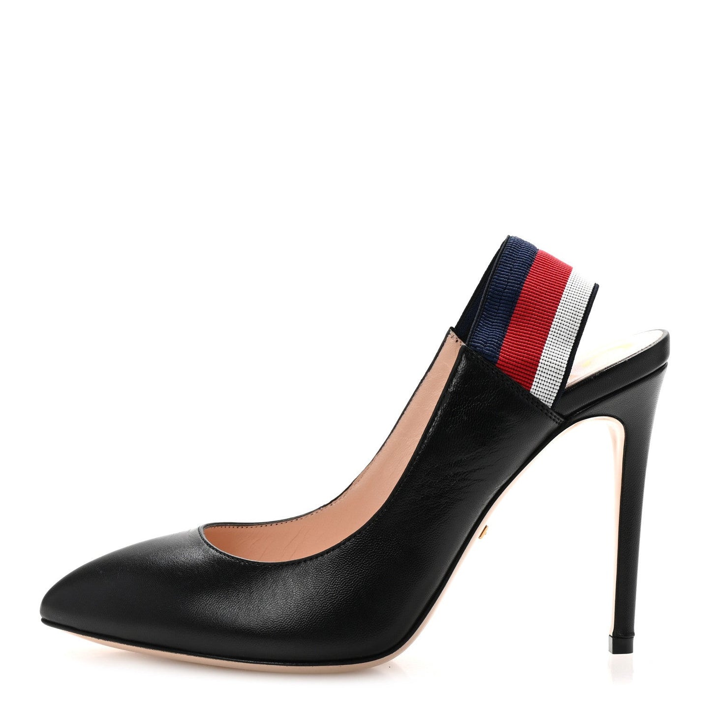 Malaga Kid Web Sylvie High Heel Slingback Pumps 37.5 Black