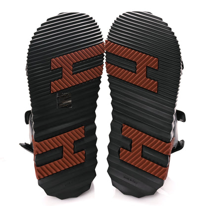 Hermes Nappa Junior Sandals 39 Black 7 of 8