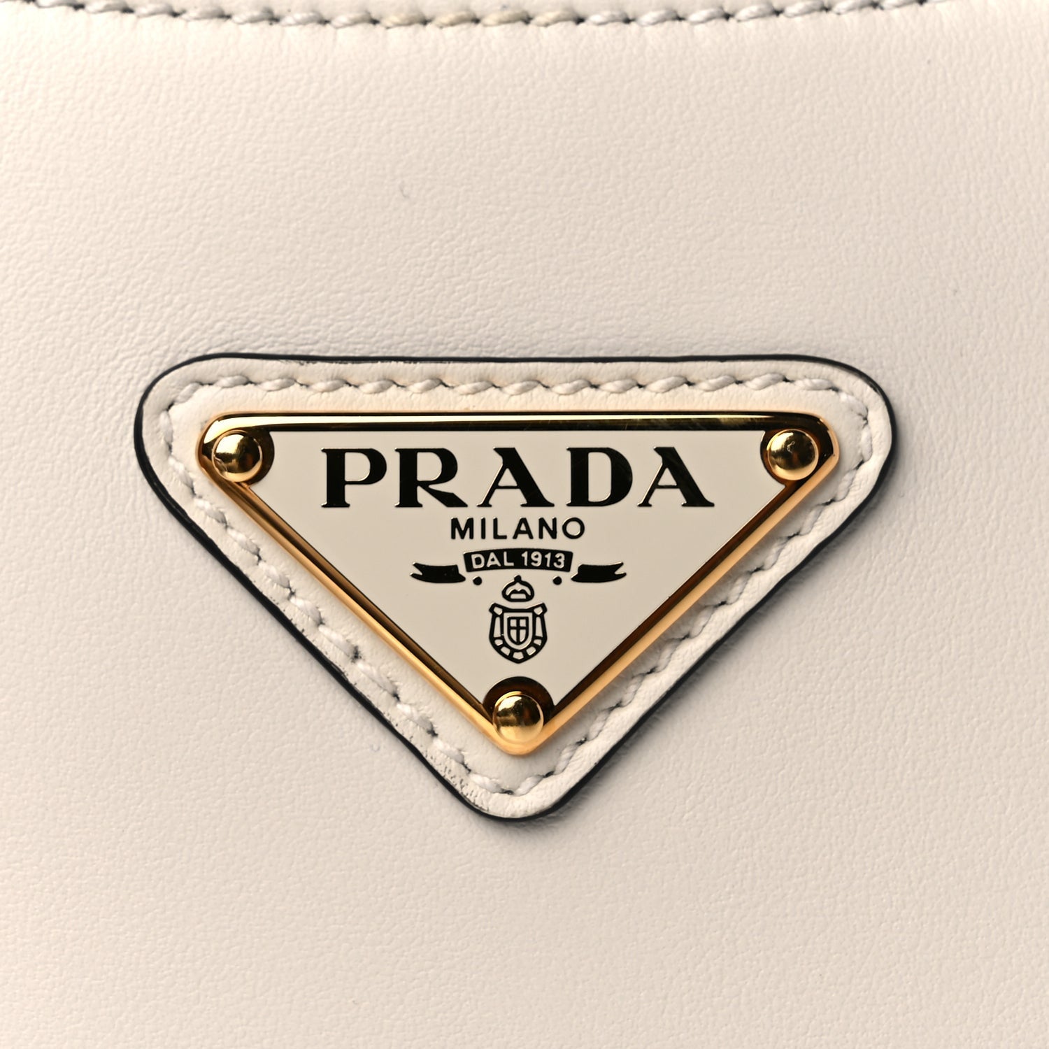 Prada Soft Calfskin Mini Arque Shoulder Bag White 6 of 8
