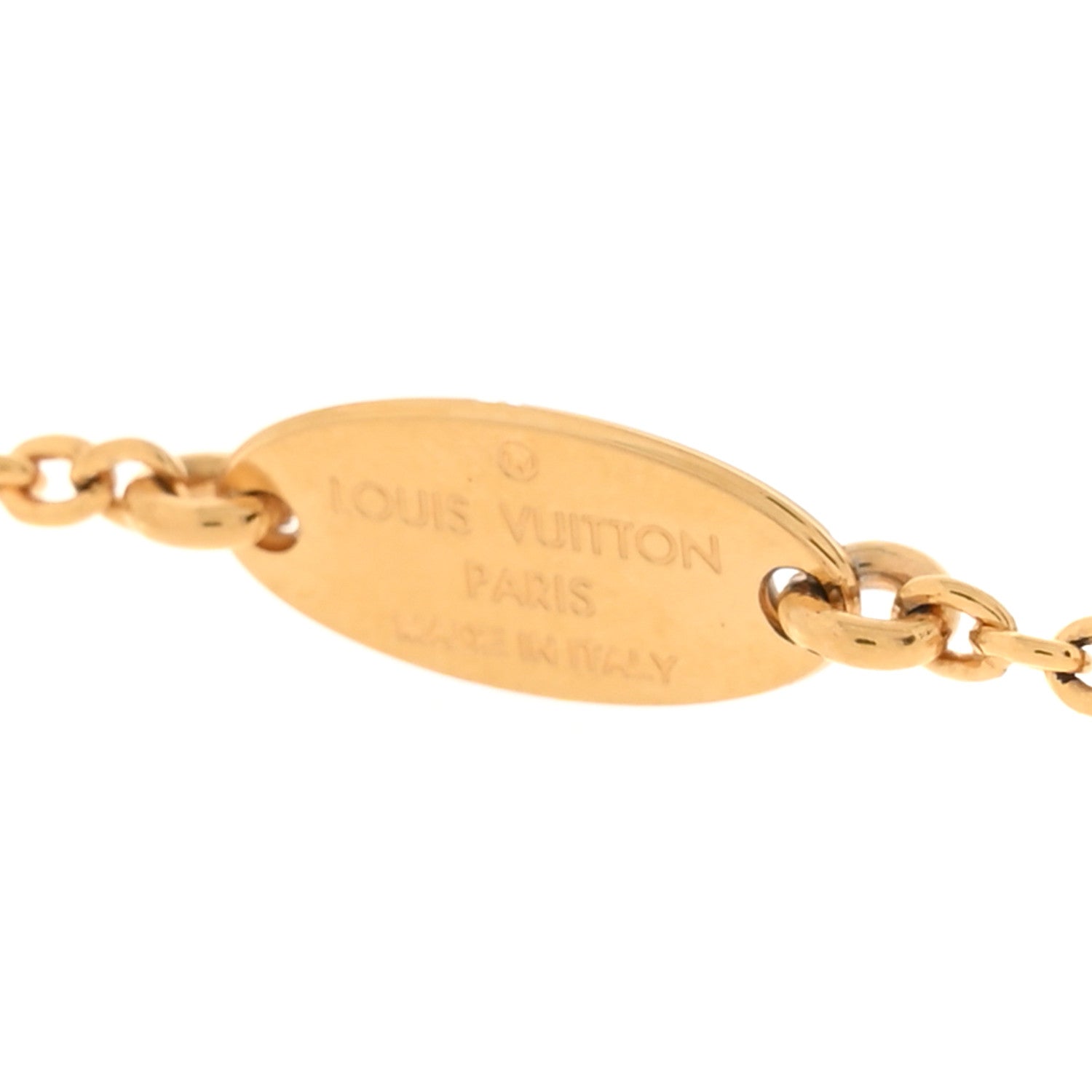 Louis Vuitton Essential V Necklace Gold 5 of 7