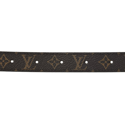 Louis Vuitton Calfskin Monogram 20mm LV Iconic Reversible Belt Black 4 of 5
