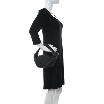 Bottega Veneta Calfskin Mini Double Knot Bag Black 2 of 8