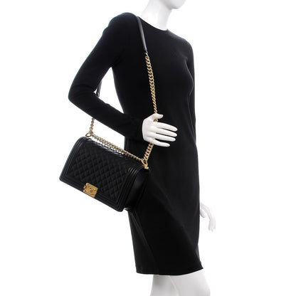 Chanel Lambskin Quilted New Medium Boy Flap Black 2 of 7