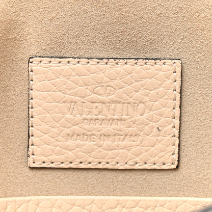 Valentino Garavani Pebbled Calfskin Medium Rockstud Envelope Flat Wristlet Pouch Ivory 6 of 9