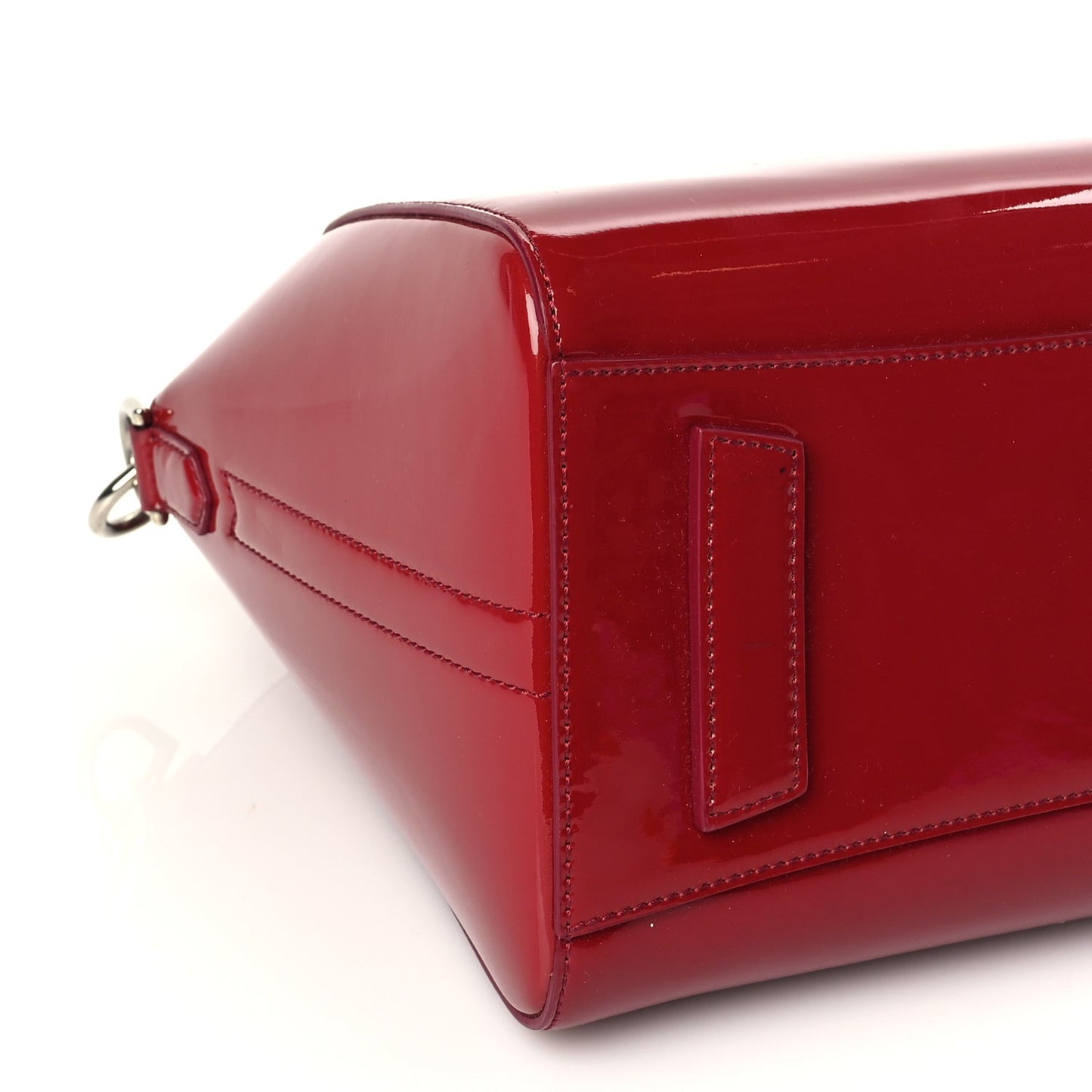 Patent Calfskin Small Antigona Red