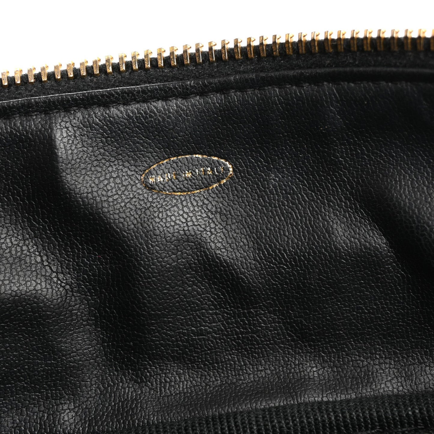 Lambskin Vanity Cosmetic Case Black
