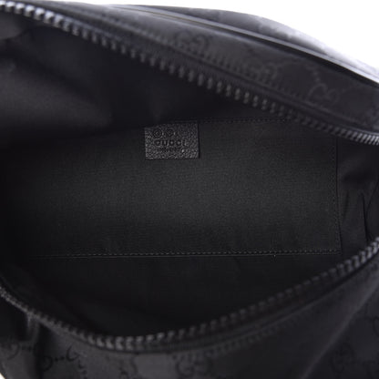 Gucci Nylon Monogram Fanny Pack Belt Bag Black 8 of 10