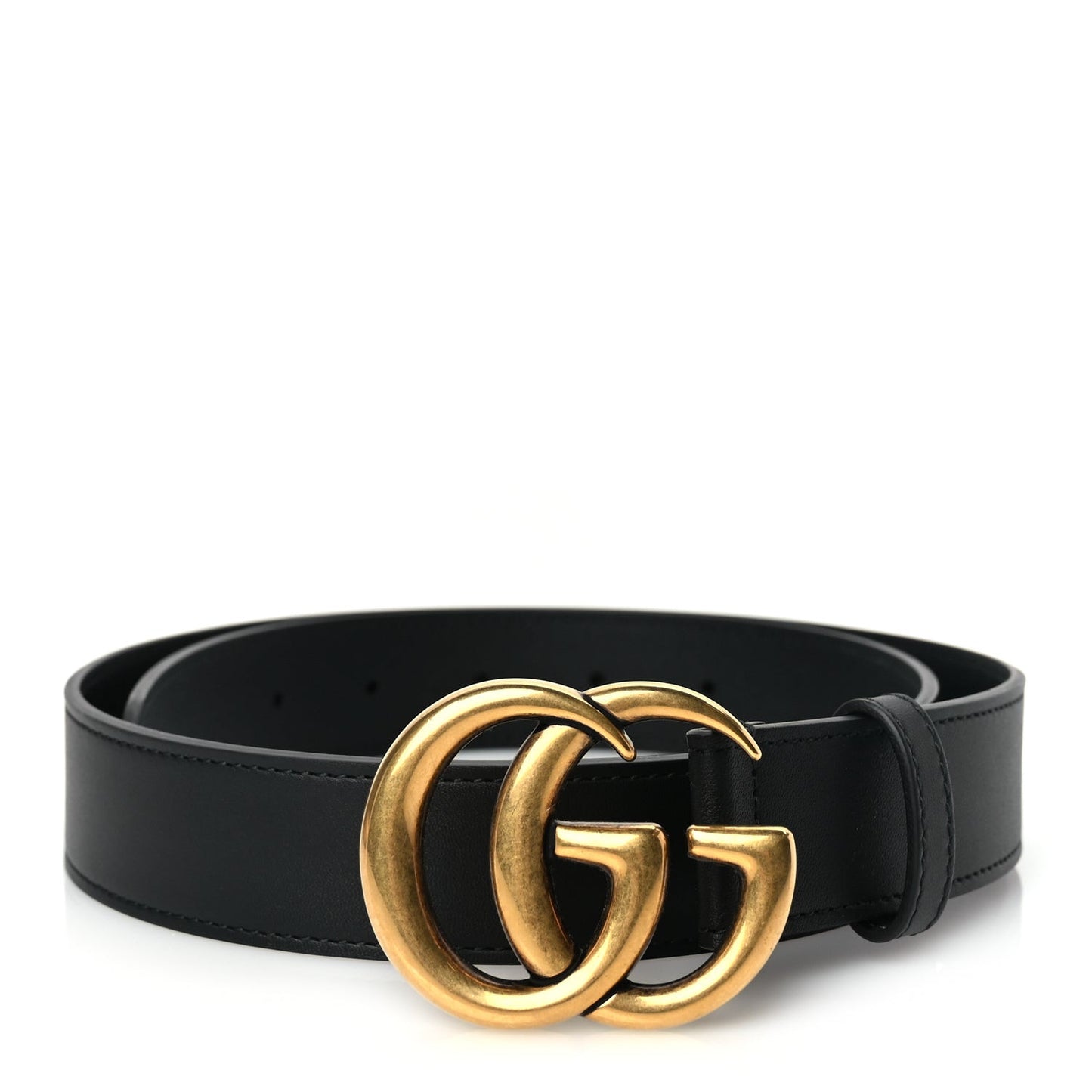 Calfskin Double G 30mm Belt 80 32 Black