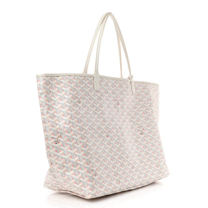 Goyard Goyardine Saint Louis Claire Voie GM White Pink 4 of 11
