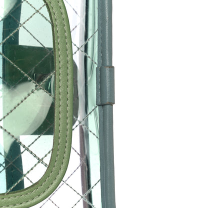 Chanel Lambskin PVC Quilted Mini Coco Splash Flap Blue Green 9 of 12